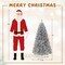 Artificial Xmas Tree with Branch Tips and Warm White LED Lights-5FT